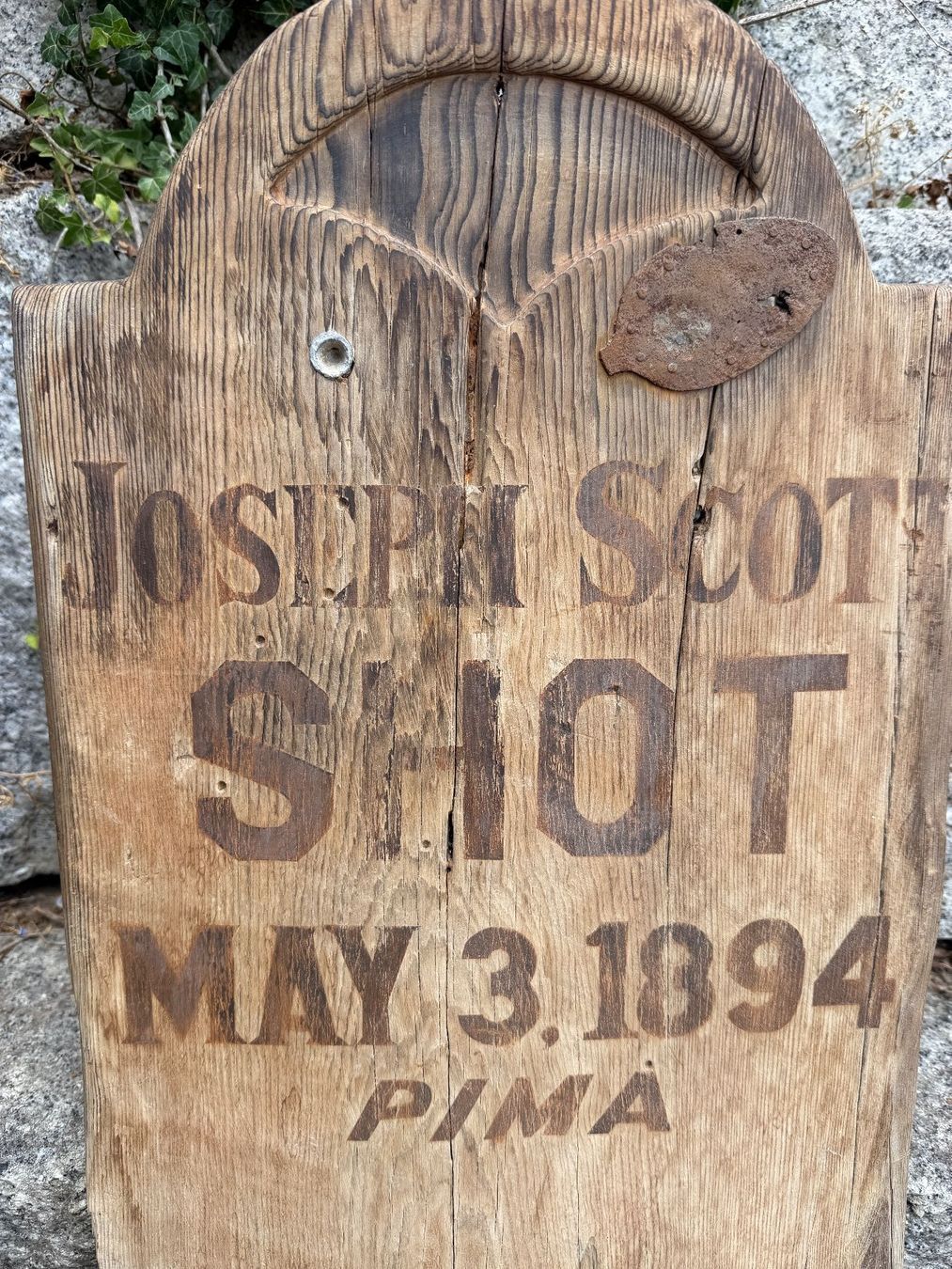 Original 1894 - Arizona Tombstone Grabstein - Rarität!