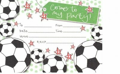 Football Party Invitations (Pack of 10 Notecards)