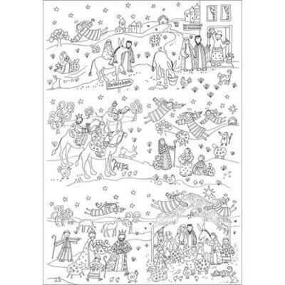 Nativity Story Colour In Tablecloth