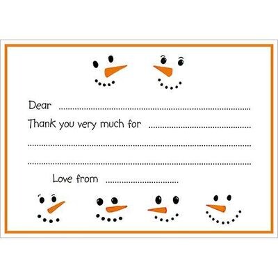 Frosty (Pack of 10 Thank You Notecards)