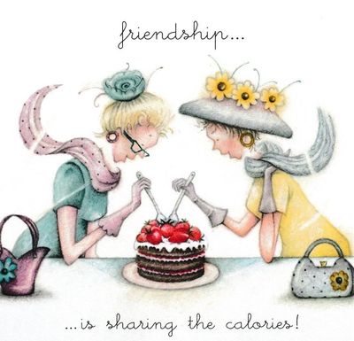 Friendship is sharing the calories