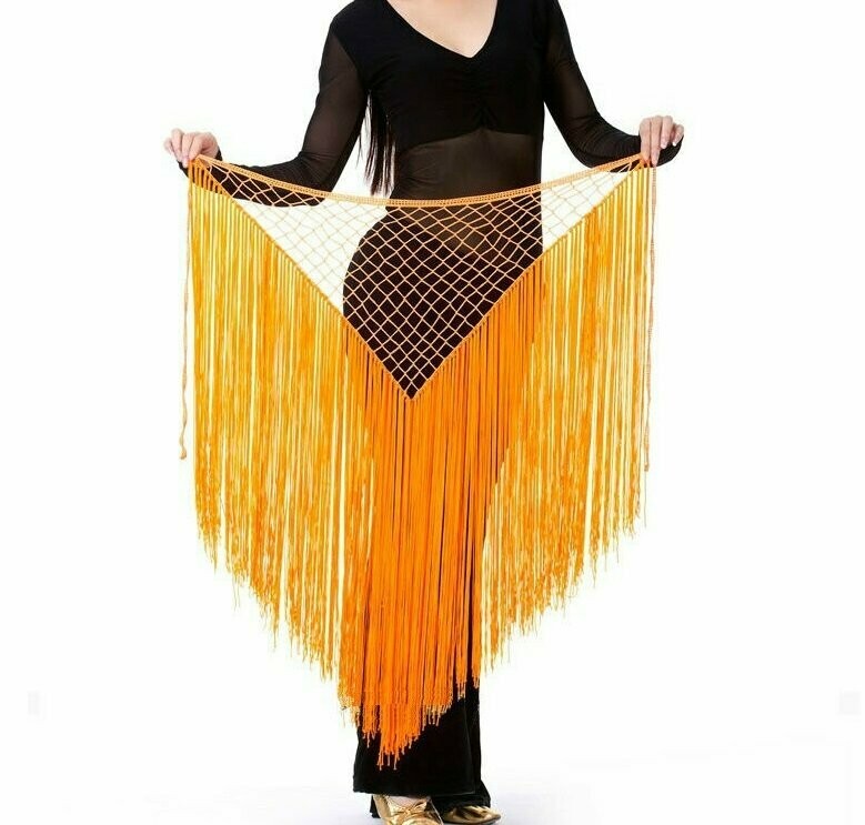 Loulou Long Fringed Dance Shawl Loulou Long Fringed Dance Shawl