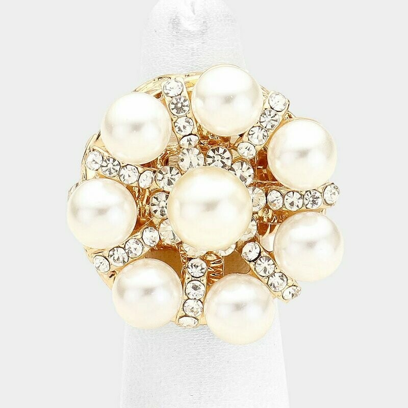 Felicia Pearl & Crystal Ring