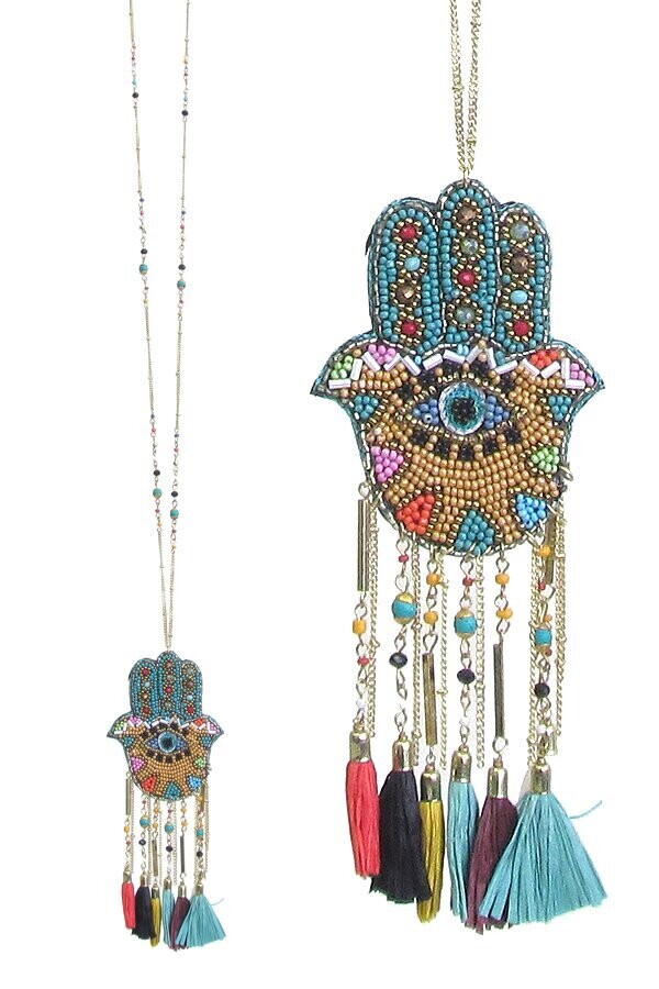 Fatima Hamsa Pendant