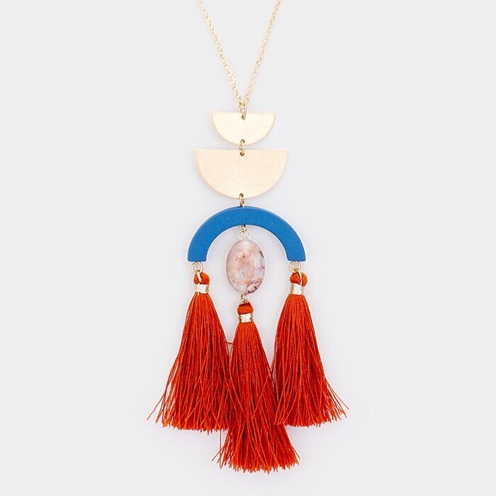 Grace Tassel Long Necklace