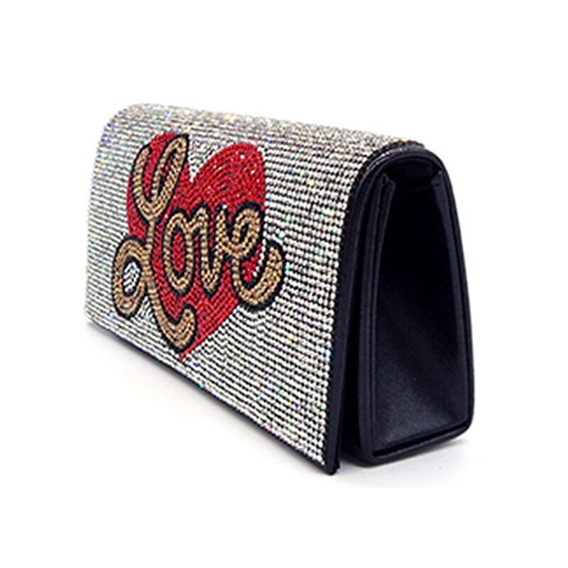 Zelda Bling Love Clutch Bag