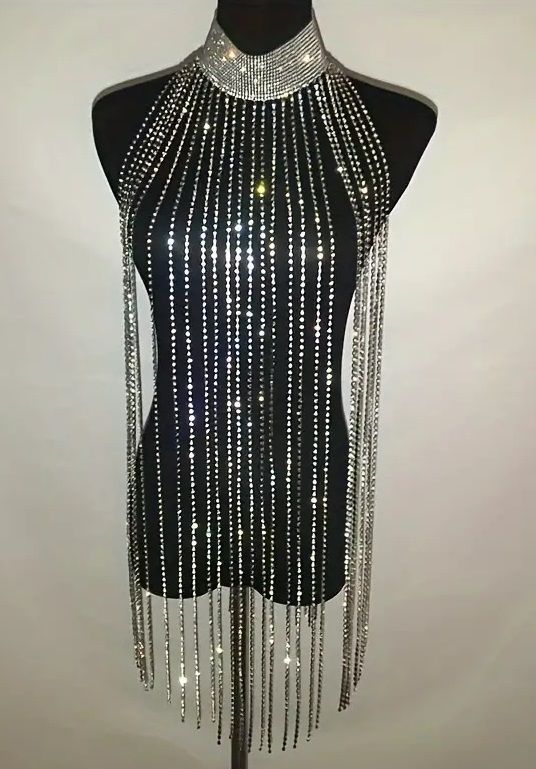 Berlina Long Rhinestone Necklace
