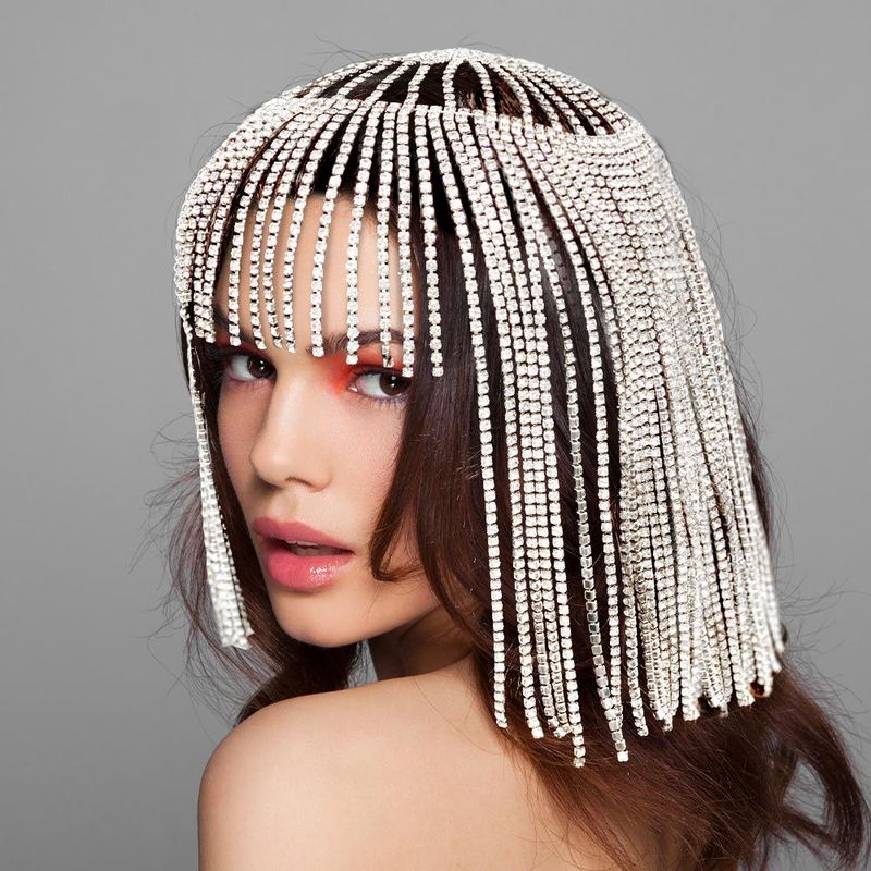 Gianna Rhinestone Fringe Headpiece