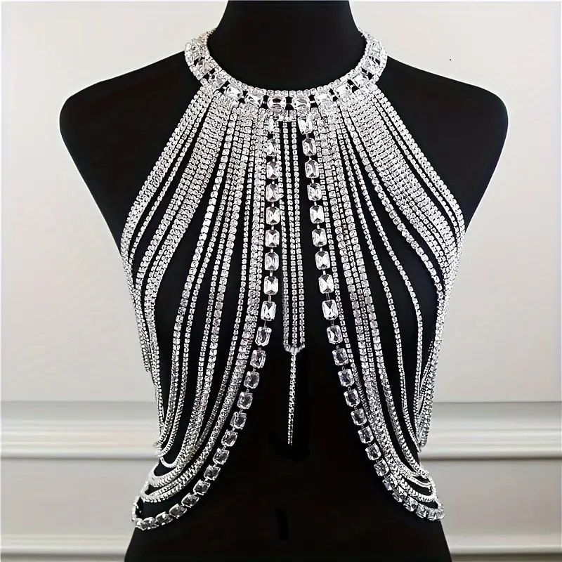 The Danika Rhinestone Body Chain Necklace
