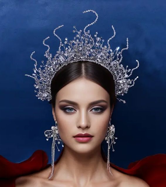The Titania Faerie Crown & Earrings