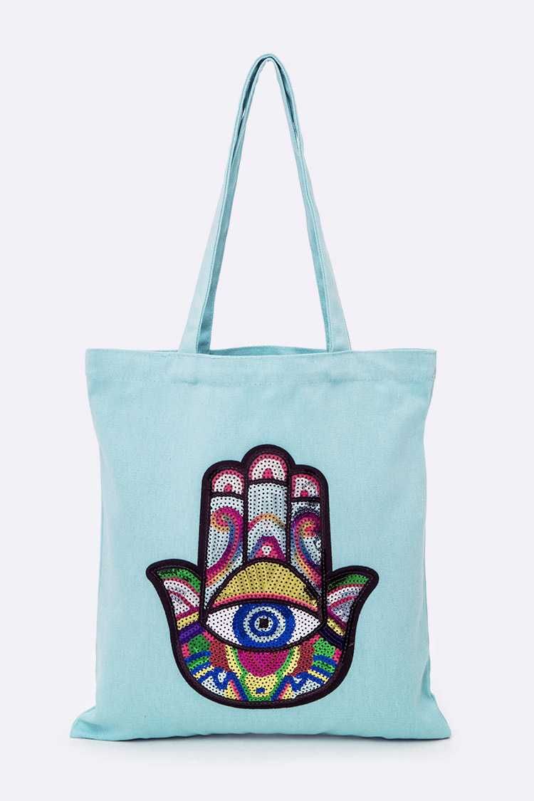 Fatima Hamsa/Evil Eye Tote