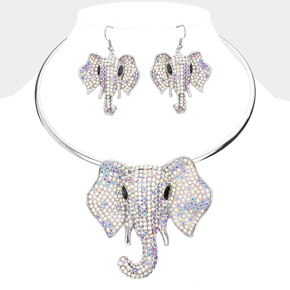 The Winifred Rhinestone Elephant  Set