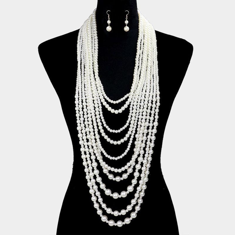 Agatha Multi-Strand Pearl Necklace Set Agatha Multi-Strand Pearl Necklace Set