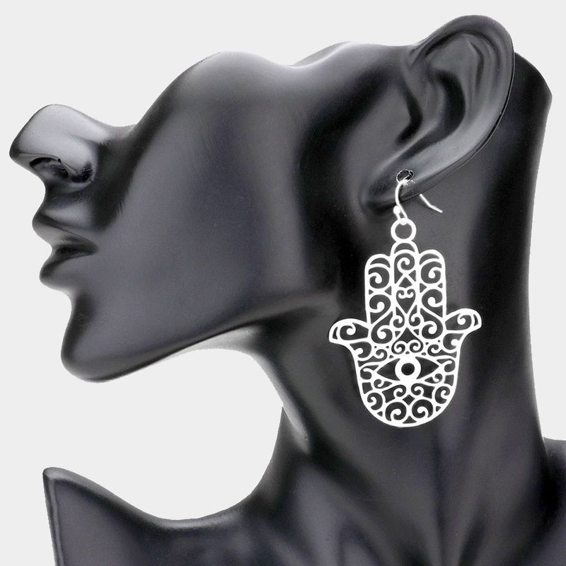 Hadiyyah Hamsa Earrings