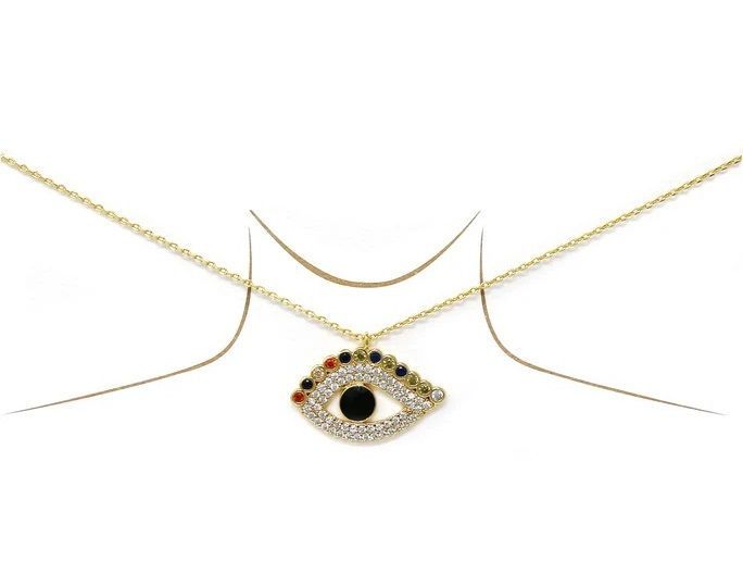 The Irina Evil Eye Necklace The Irina Evil Eye Necklace