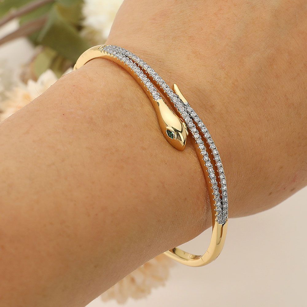 The Ella Hinged Snake Bracelet The Ella Hinged Snake Bracelet