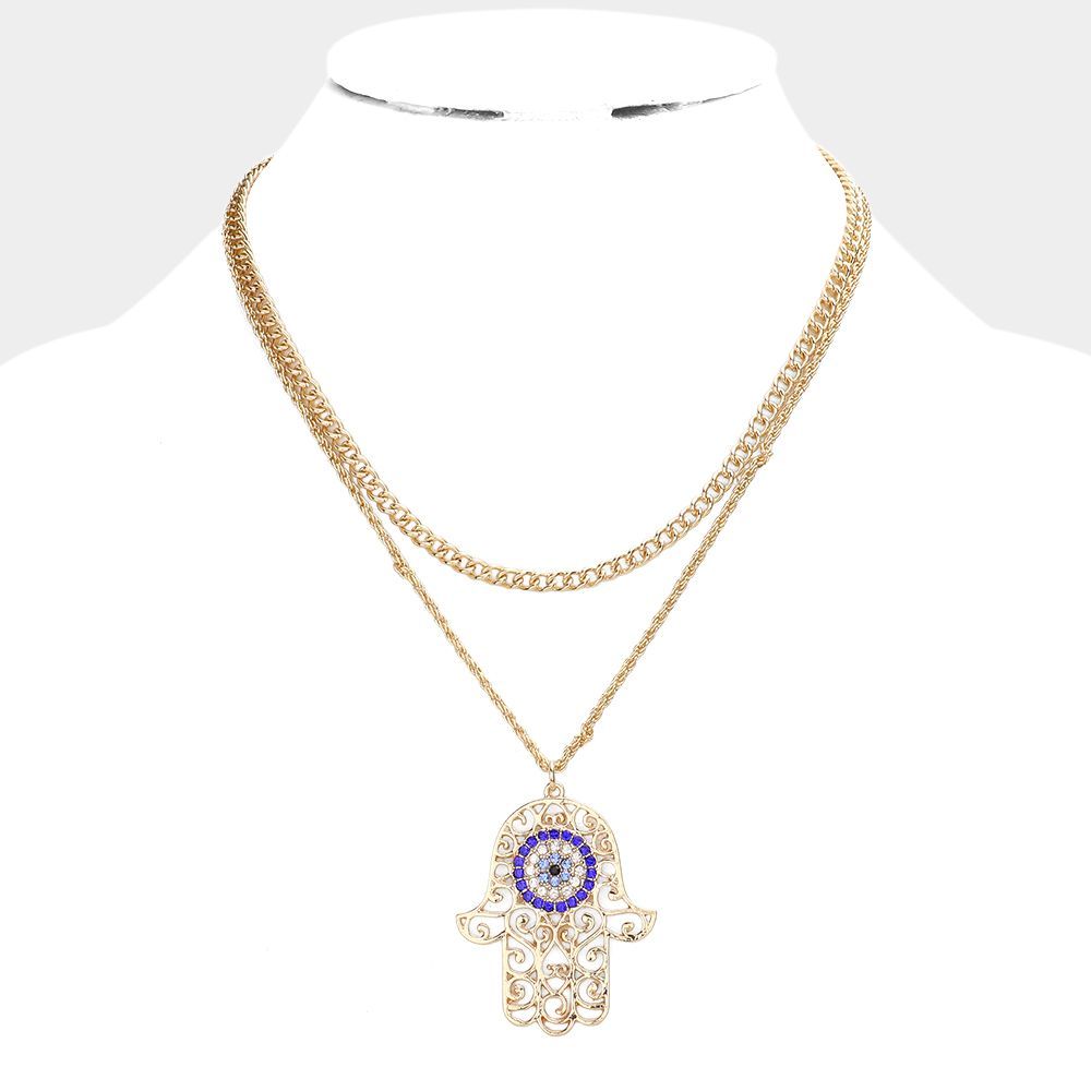 Nazira Double-Strand Evil Eye Necklace Nazira Double-Strand Evil Eye Necklace