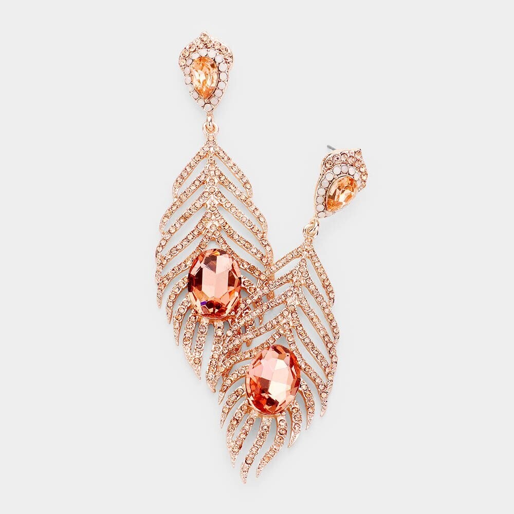 Farida Feather Earrings