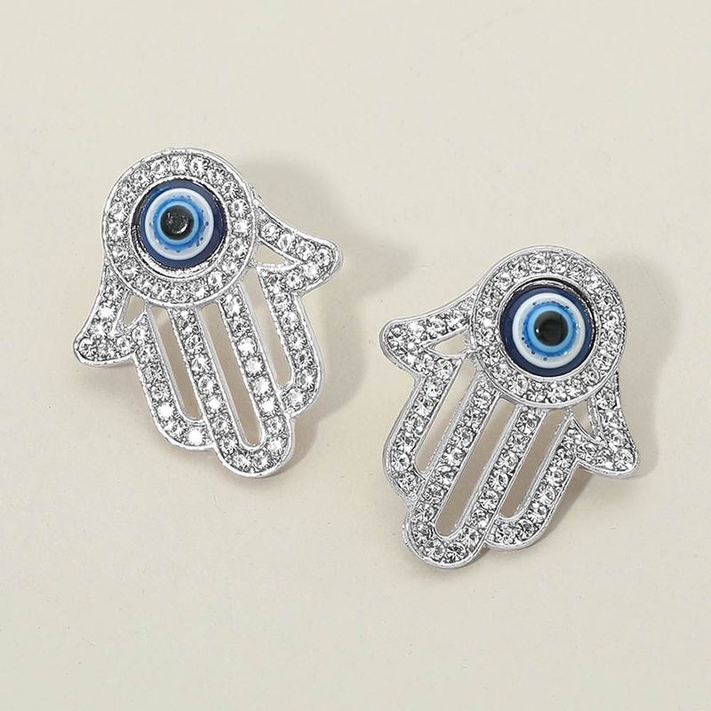 Halima Evil Eye Hamsa Earrings