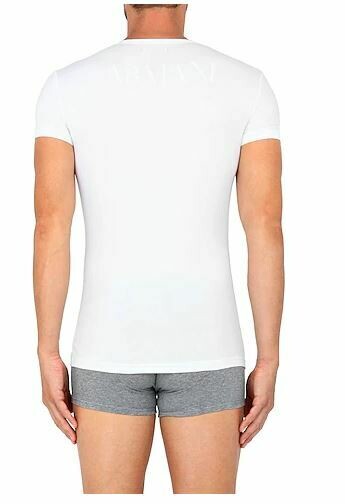 T-Shirt Emporio Armani - MEGA LOGO - BIANCO