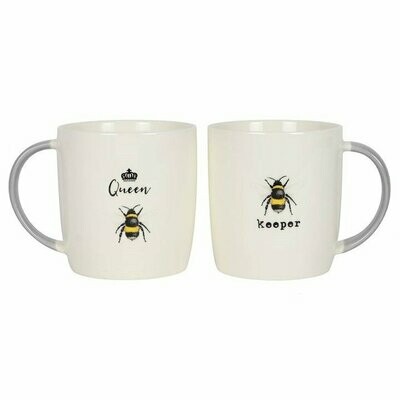 Queen Bee & Bee Keeper Mug Set