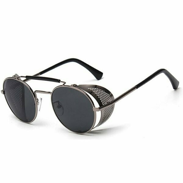 Steam Punk Style Sunglasses- Grey/ Silver