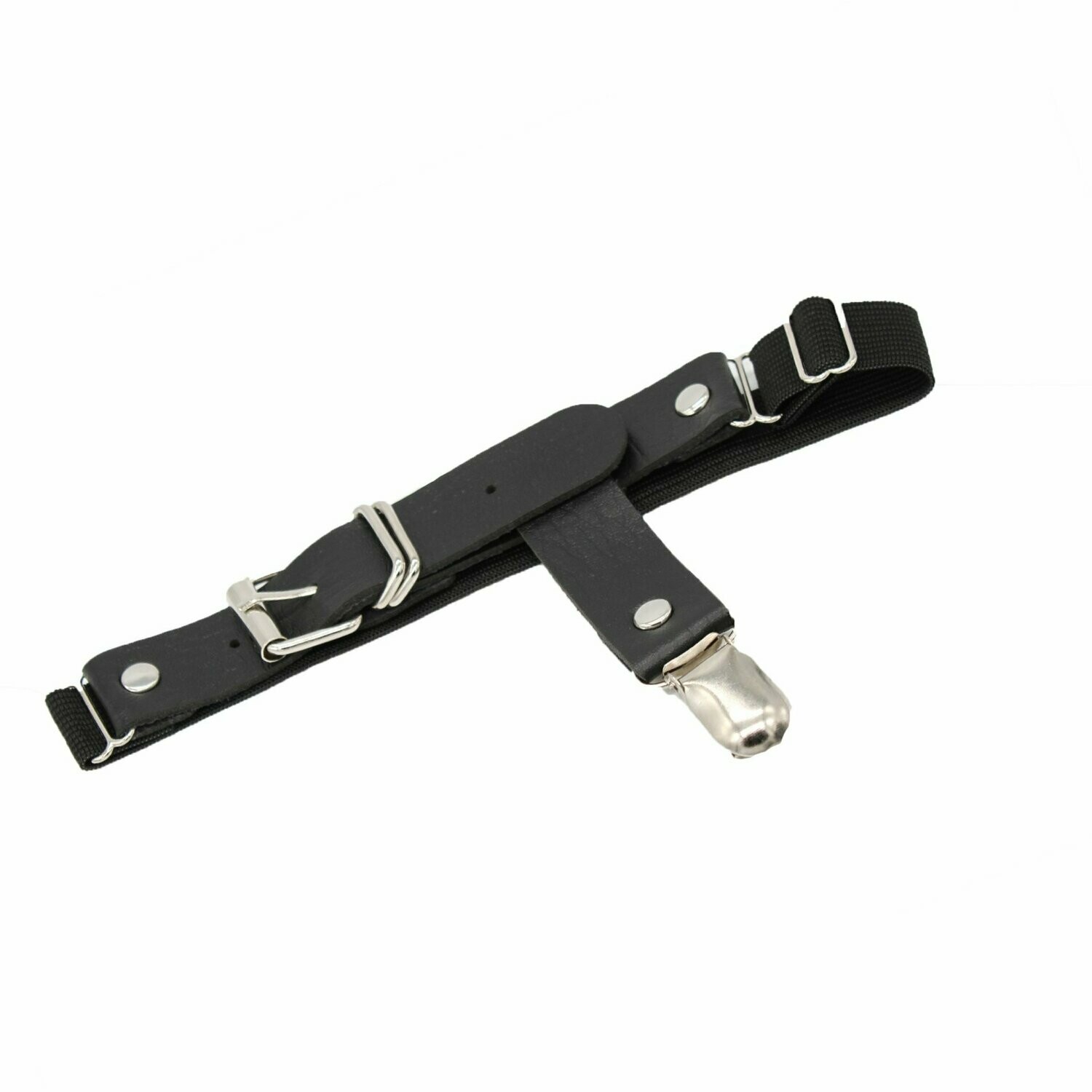 Faux Leather Buckle Garter