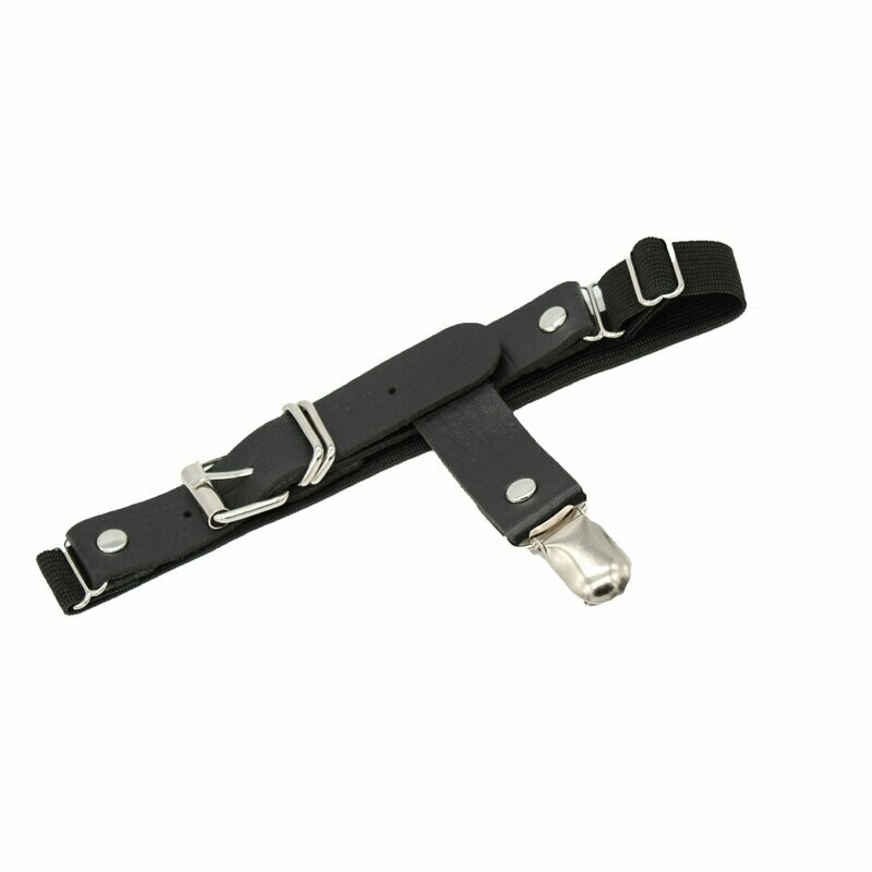 Faux Leather Buckle Garter
