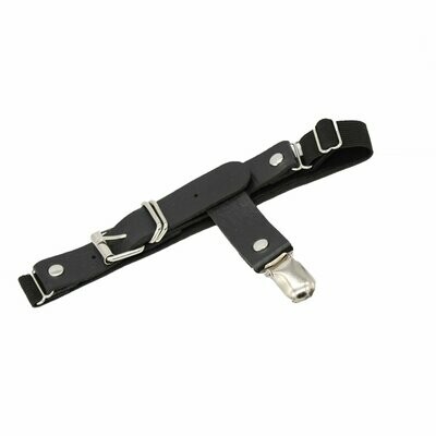 Faux Leather Buckle Garter