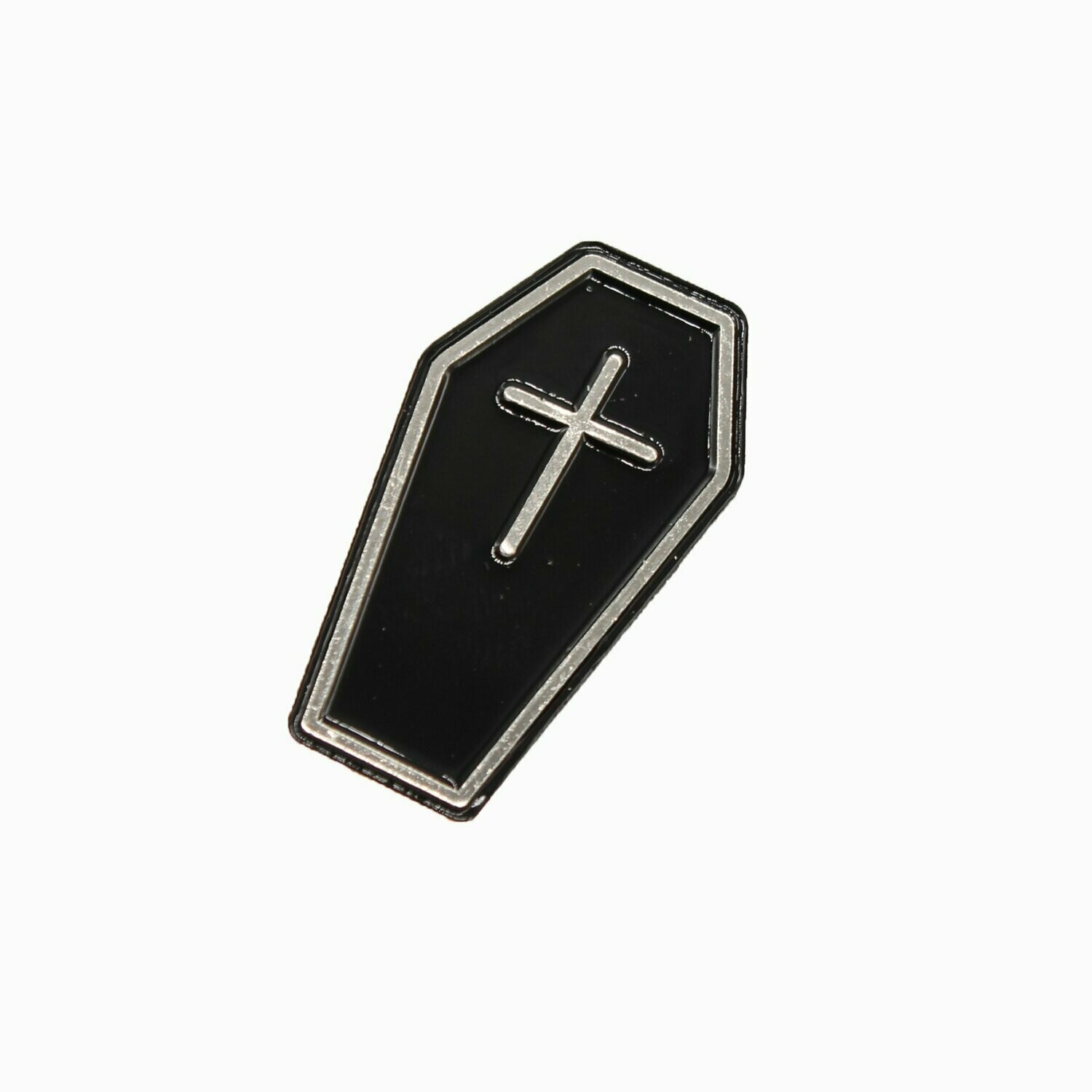 Black Coffin Enamel Pin
