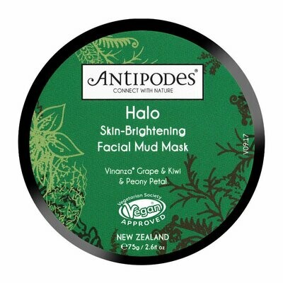 Antipodes Halo- Skin Brightening Facial Mud Mask 75g
