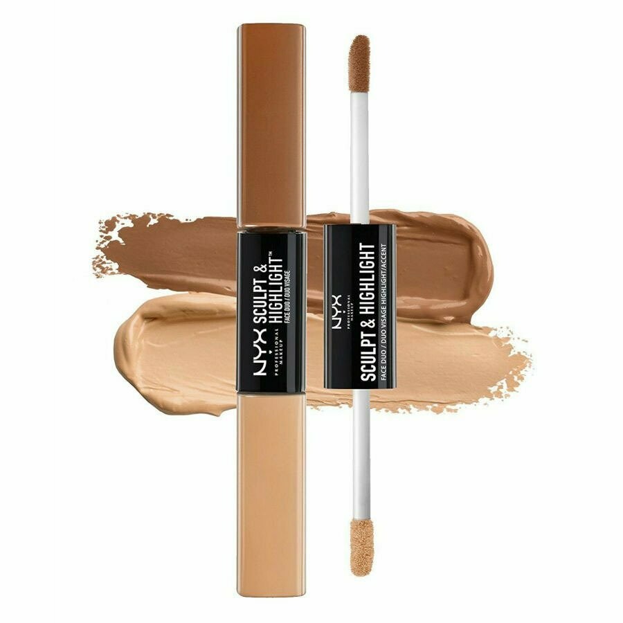 NYX Sculpt & Highlight Face Duo, Shade: Almond/ Light