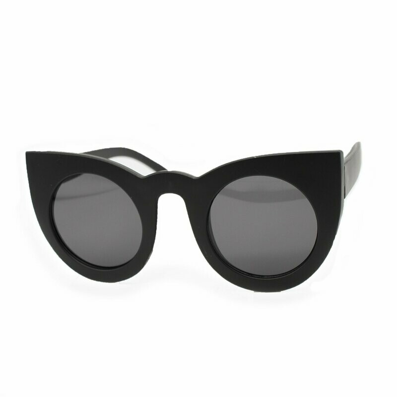 Oversized Cat Eye Kelly Sunglasses- Black