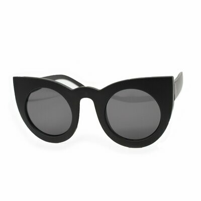 Oversized Cat Eye Kelly Sunglasses- Black