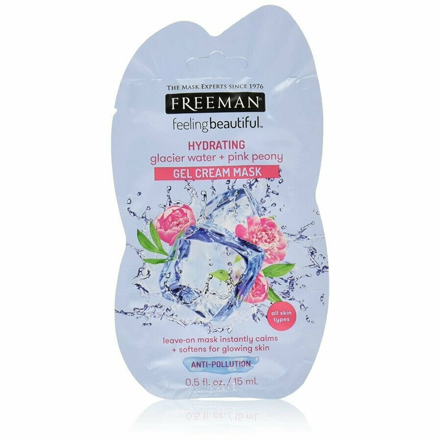Freeman Hydrating Glacier Water + Pink Peony Gel Cream Mask