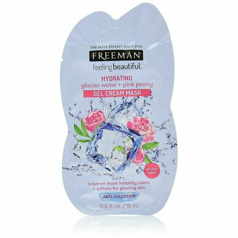 Freeman Hydrating Glacier Water + Pink Peony Gel Cream Mask
