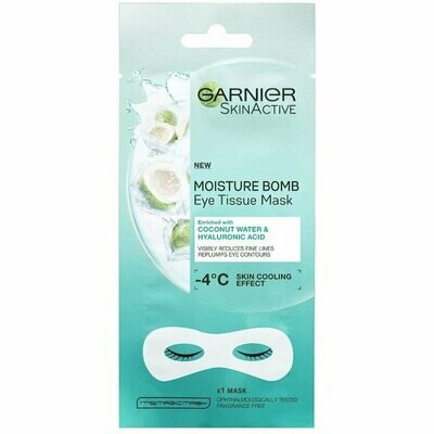 Garnier Moisture Bomb Hyaluronic Acid & Coconut Water Eye Tissue Mask