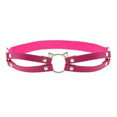 Cat Garter- Fuchsia