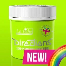 Directions Semi Permanent Hair Dye FLOURESCENT GREEN