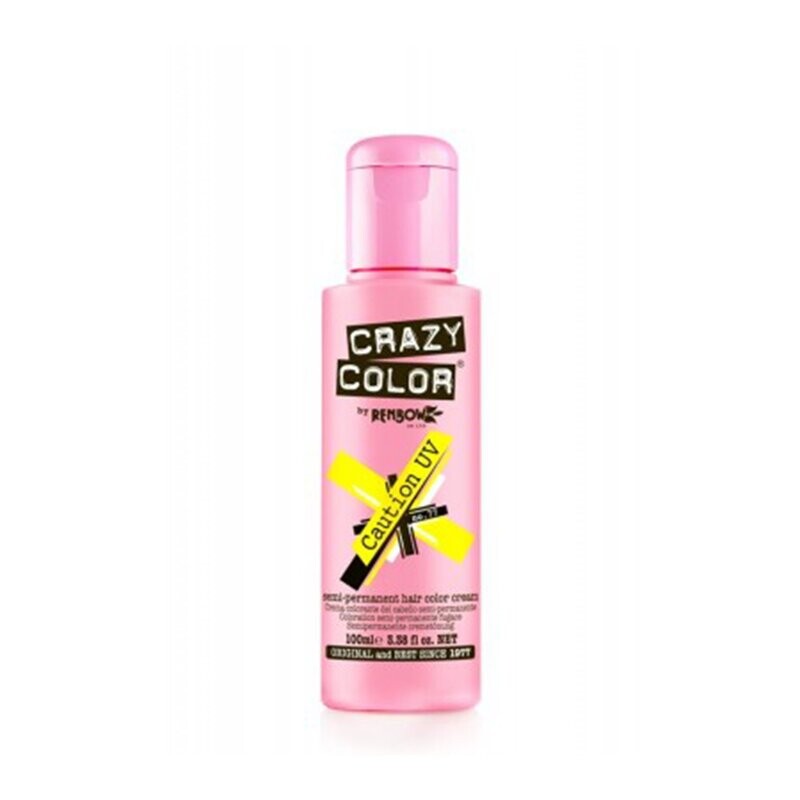 Crazy Color Semi-Permanent Vegan Hair Colour -CAUTION UV