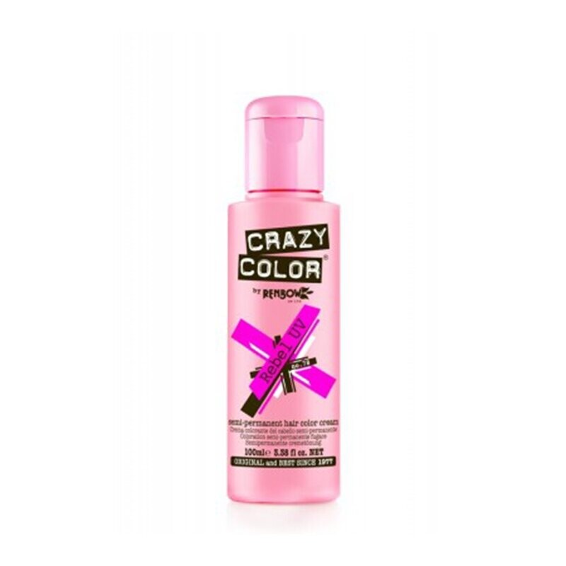 Crazy Color Semi-Permanent Vegan Hair Colour -REBEL UV