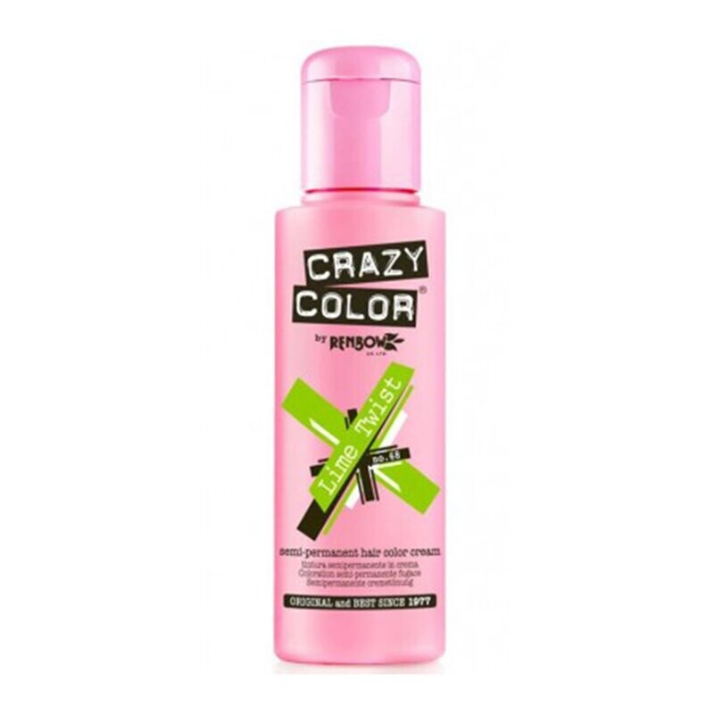 Crazy Color Semi-Permanent Vegan Hair Colour- LIME TWIST