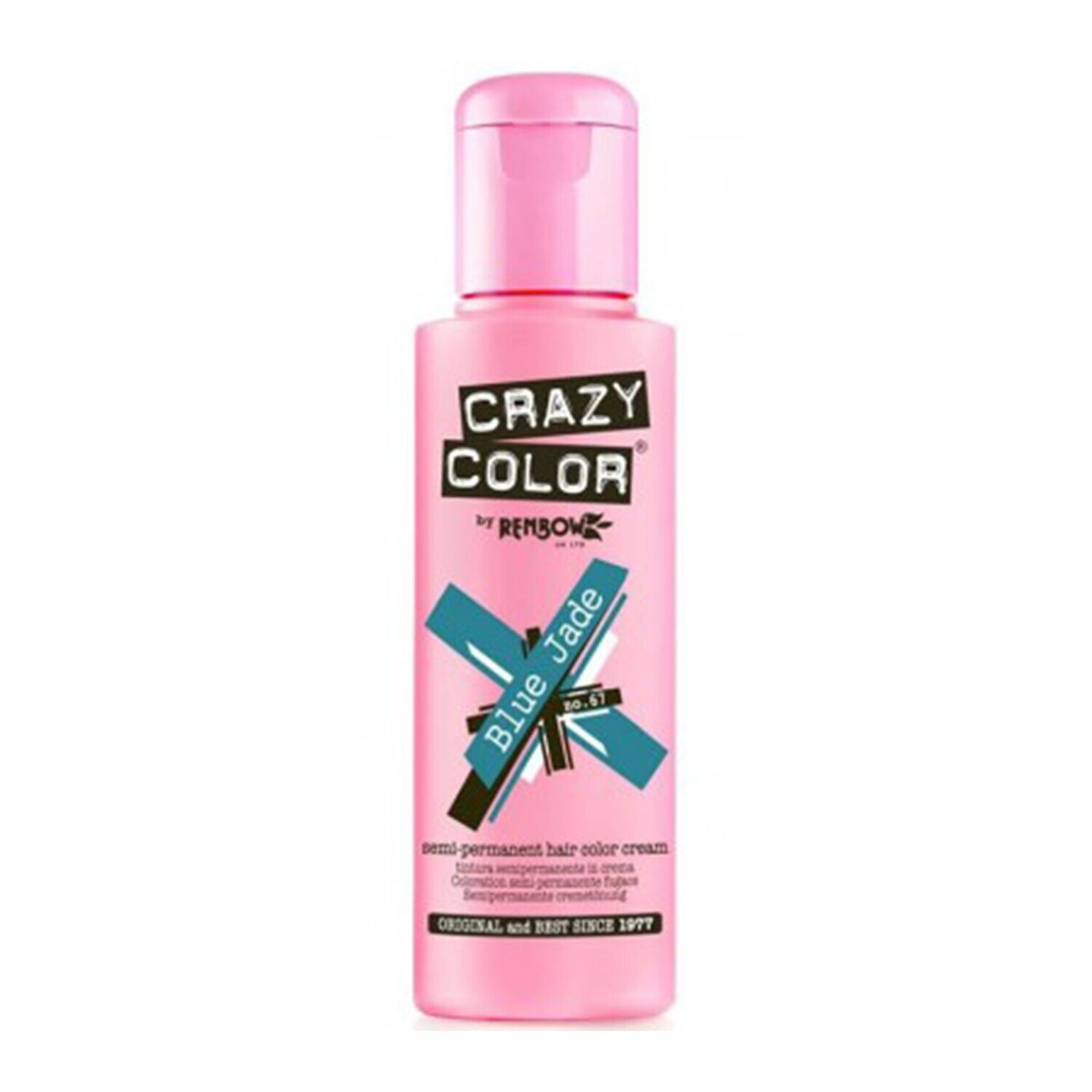 Crazy Color Semi-Permanent Vegan Hair Colour- BLUE JADE