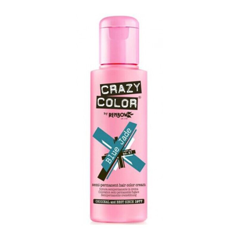 Crazy Color Semi-Permanent Vegan Hair Colour- BLUE JADE