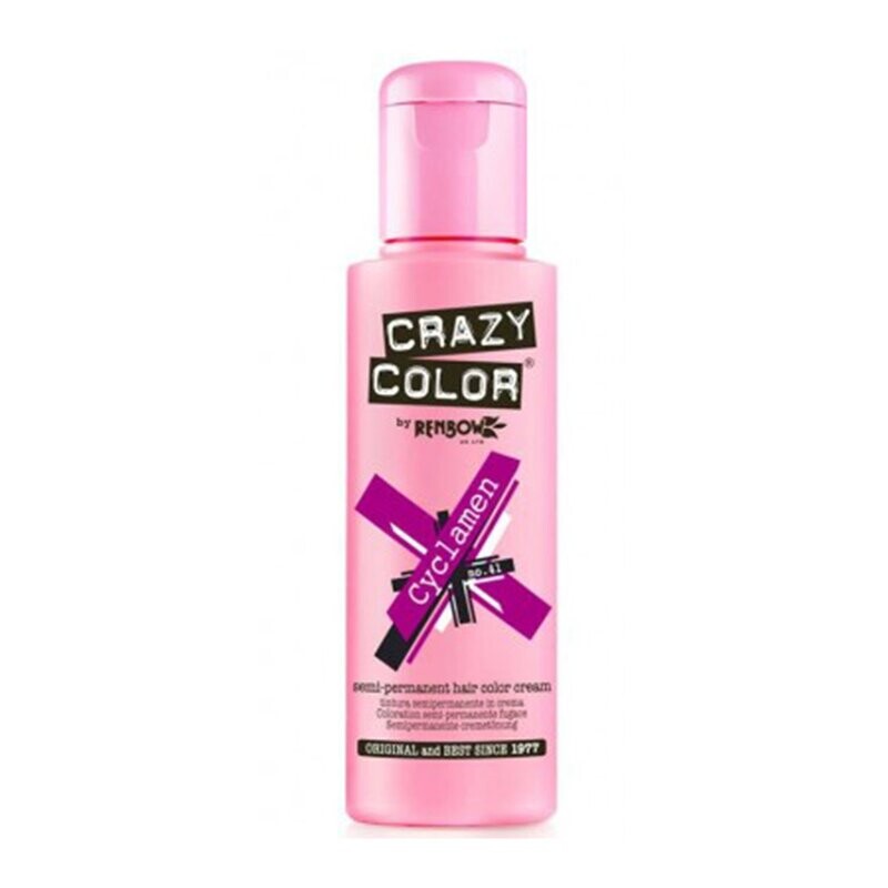 Crazy Color Semi-Permanent Vegan Hair Colour- CYCLAMEN