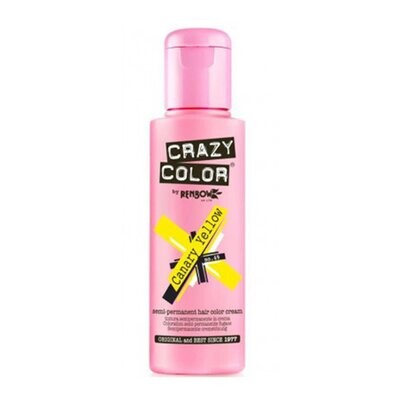 Crazy Color Semi-Permanent Vegan Hair Colour -CANARY YELLOW