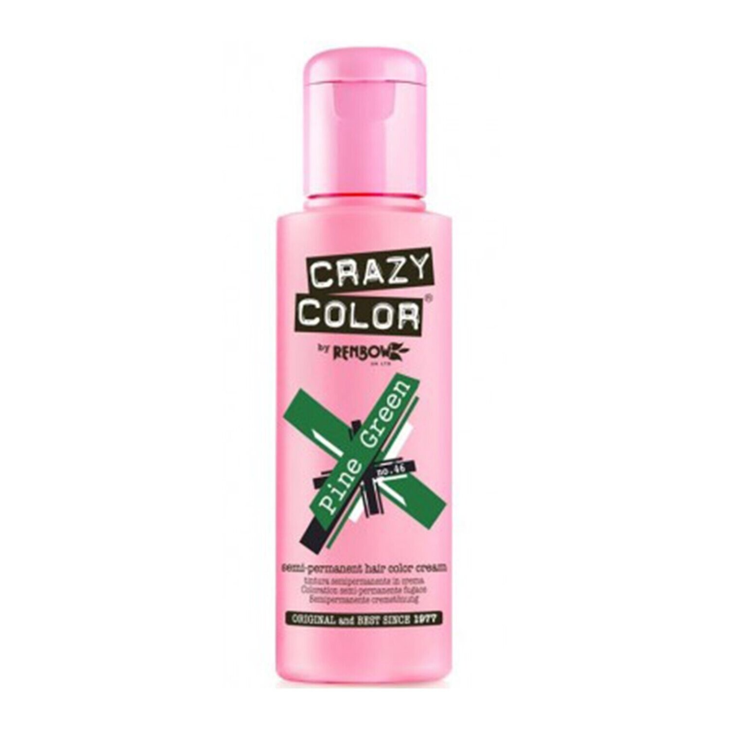 Crazy Color Semi-Permanent Vegan Hair Colour- PINE GREEN