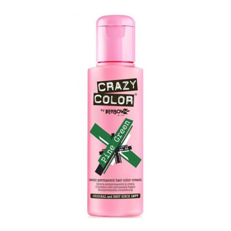 Crazy Color Semi-Permanent Vegan Hair Colour- PINE GREEN