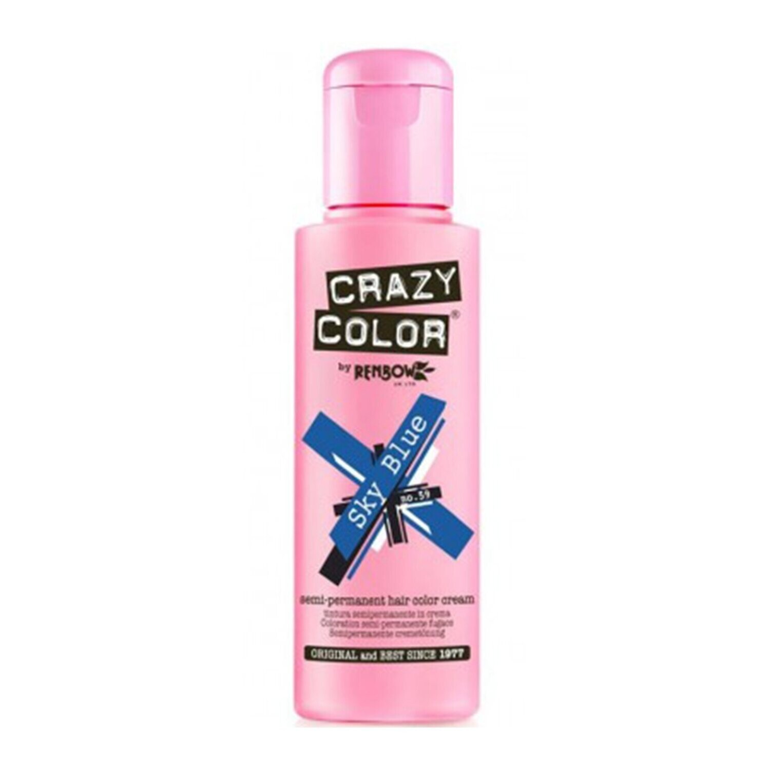 Crazy Color Semi-Permanent Vegan Hair Colour- SKY BLUE