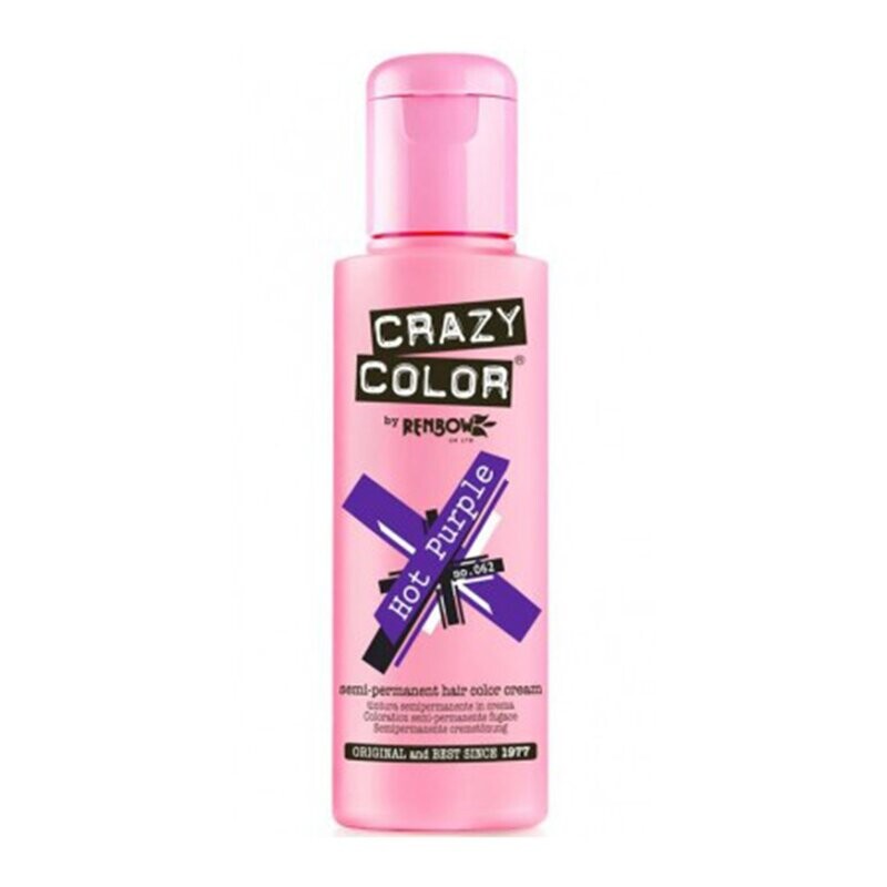 Crazy Color Semi-Permanent Vegan Hair Colour- HOT PURPLE